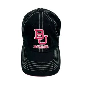 BU Baylor Black and Red Baseball Cap